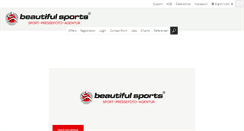 Desktop Screenshot of beautiful-sports.com
